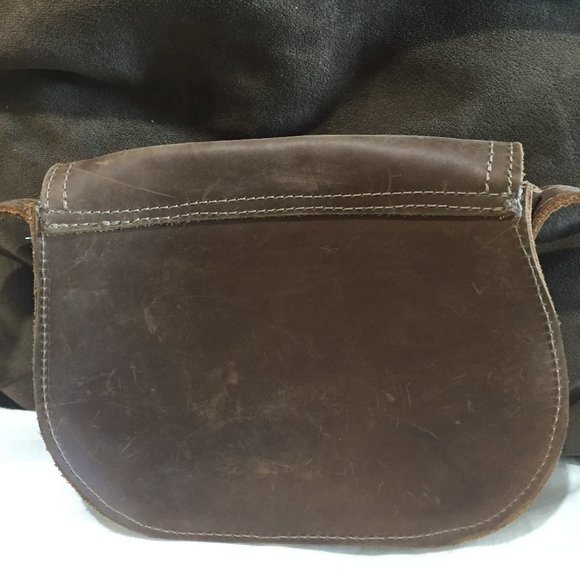 VINTAGE SMALL CROSSBODY LEATHER HANDBGBAGS - Picture 3 of 8